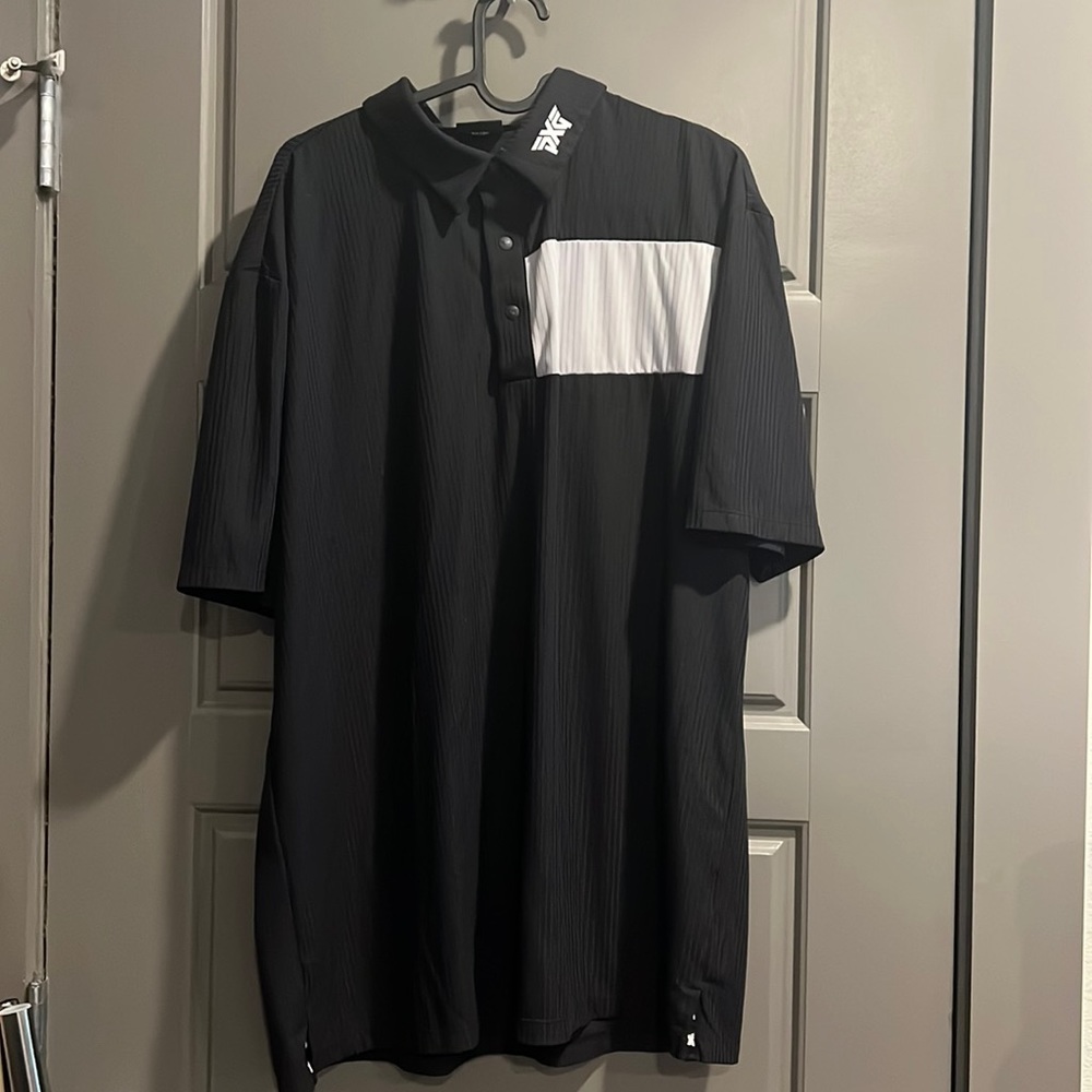 PXG black and grey golf polo